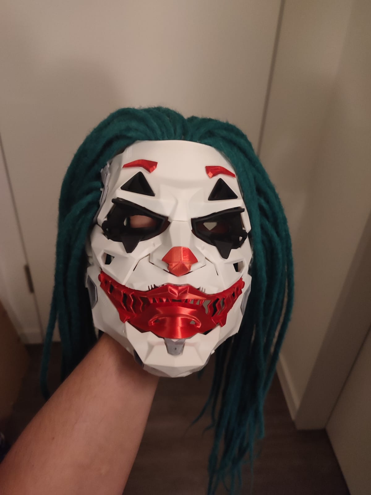 Halloween Joker Cyberpunk Maske